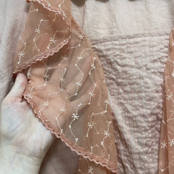 Plenty Size 8 Pink/Pink Blouse Edwardian 1910s Style - Picture 3 of 6